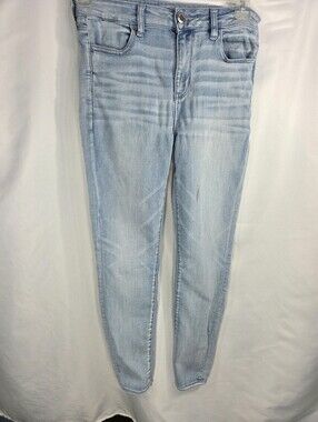 American Eagle Ne(x)t Level Stretch Blue 4 Pocket HiRise Jegging Size 10 Regular